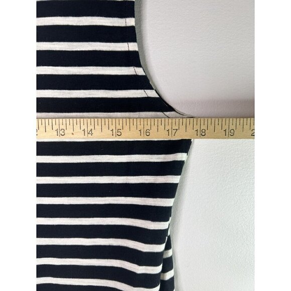 Rafaella Weekend Womens Black White Stripes Tank Sleeveless Size Small NWT - Picture 9 of 10